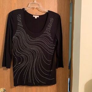 Women’s spandex knit top, stretchy.